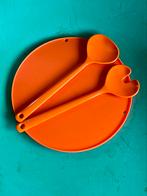 Retro slabestek opscheplepels set van 2 Mepal Rosti oranje, Huis en Inrichting, Keuken | Bestek, Ophalen of Verzenden, Zo goed als nieuw