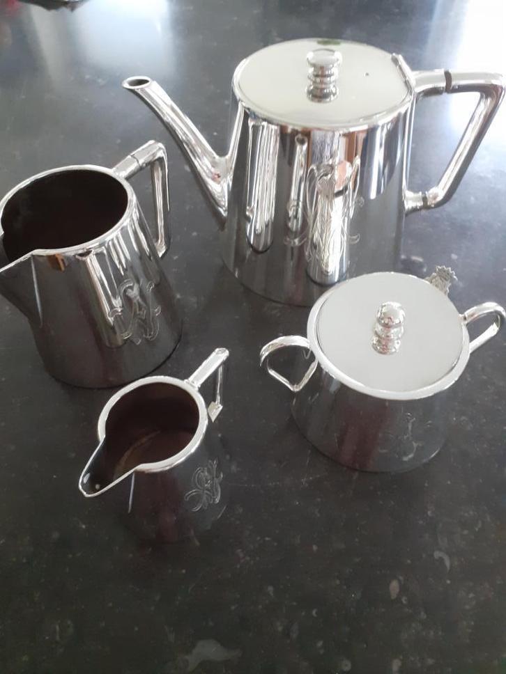 wiskemann verzilverd koffiestel, Antiek en Kunst, Antiek | Goud en Zilver, Ophalen