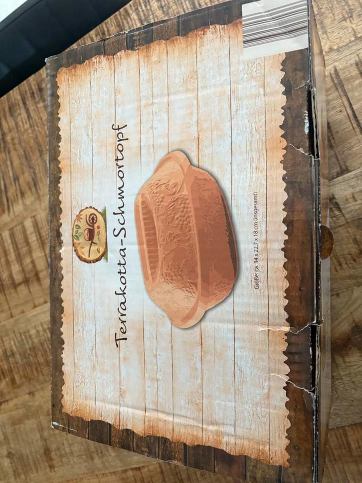 Terracotta braadslede / römertopf, Huis en Inrichting, Keuken | Keukenbenodigdheden, Nieuw, Ophalen