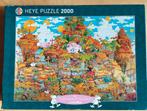 Heye puzzle 2000 stukjes, Mordillo cartoon classics, train, Ophalen, Meer dan 1500 stukjes, Gebruikt, Legpuzzel