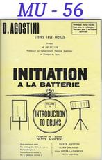 MU-56 Drum bladmuziek: Introduction to drums Dante Agostini, Muziek en Instrumenten, Les of Cursus, Gebruikt, Ophalen of Verzenden