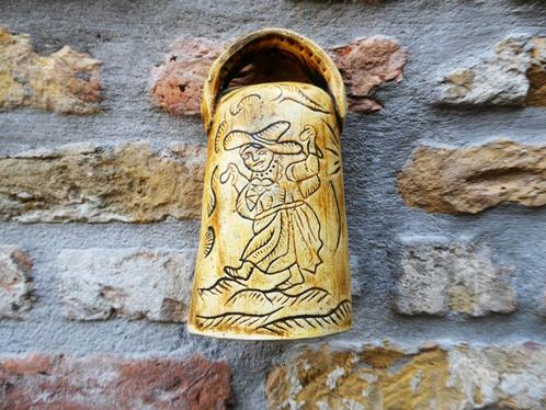 Een spaanse handbel van keramiek gegraveerd, Antiek en Kunst, Curiosa en Brocante, Ophalen of Verzenden