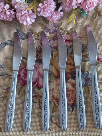 Set van 6 vintage dessertmessen, Gero, "takje", nr. 521 beschikbaar voor biedingen
