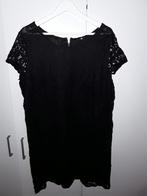H&M+ Zwart Jurkje Met Kant En Korte Mouwen Maat 2XL, Kleding | Dames, Grote Maten, H&M, Verzenden, Nieuw, Jurk