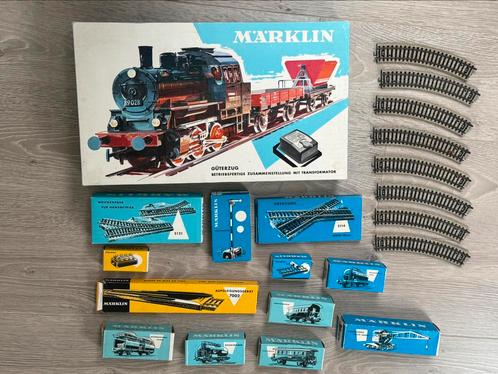 Märklin 2963 treinenset jaren 70 met extra wagons en rails, Hobby en Vrije tijd, Modeltreinen | H0, Gebruikt, Treinset, Wisselstroom