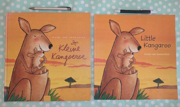 2 prentenboeken 'Kleine kangoeroe' Guido van Genechten, Boeken, Kinderboeken | Baby's en Peuters, Zo goed als nieuw, 3 tot 4 jaar