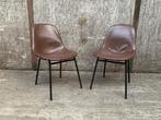 OPRUIMING Bijzetstoelen bruin kunstleder - Nieuw en goedkoop, Huis en Inrichting, Stoelen, Twee, Zwart, Nieuw, Ophalen of Verzenden