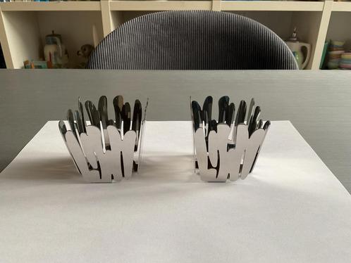 2x Alessi Barkandle theelichthouder / waxinelichthouder, Antiek en Kunst, Kunst | Designobjecten, Ophalen of Verzenden
