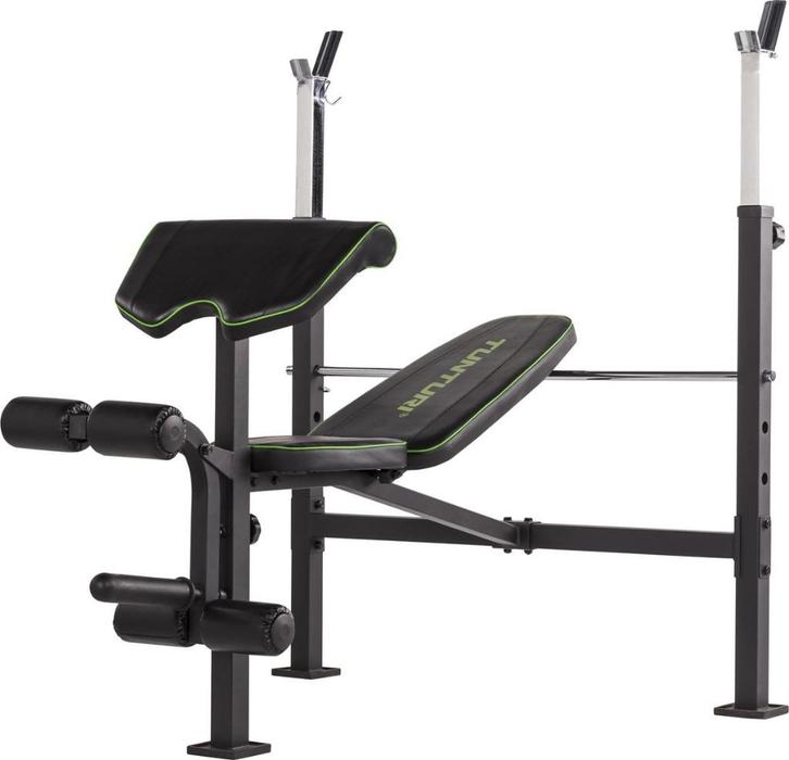 Tunturi WB60 halterbank VAN €349 NAAR €249, Sport en Fitness, Fitnessapparatuur, Zo goed als nieuw, Krachtstation, Armen, Benen