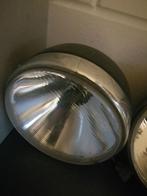 2 PRACHTIGE IDENTIEKE OUDE KOPLAMPEN VERSTRALERS 20 CM DOORS, Gebruikt, Ophalen of Verzenden, X, X