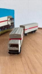 KIBRI  10182 DB VRACHTWAGEN MET AANHANGER. HO 1:87, Hobby en Vrije tijd, Ophalen of Verzenden, Zo goed als nieuw