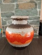 Scheurich Fat lava Vintage vaas, Overige kleuren, Ophalen of Verzenden, Minder dan 50 cm, Glas