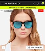 HAWKERS zonnebril. Unisex. Nieuw! In luxe, originele doosje, Ophalen of Verzenden, Nieuw, Zonnebril, Overige merken