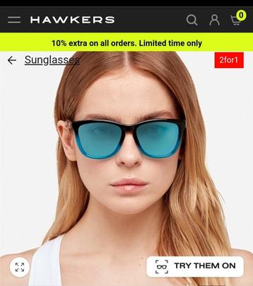 HAWKERS zonnebril. Unisex. Nieuw! In luxe, originele doosje beschikbaar voor biedingen