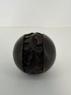 Handgesneden houten drukbol / stempel (Ø ca. 10 cm), Ophalen of Verzenden