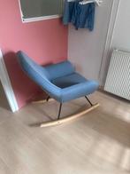 Jysk Schommelstoel Blauw - Zo Goed Als Nieuw!, Huis en Inrichting, Fauteuils, 75 tot 100 cm, Ophalen of Verzenden, Zo goed als nieuw