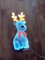 Spiegel rendier hert Rudolf met 3d verlichting 70cm, Diversen, Kerst, Ophalen of Verzenden, Gebruikt