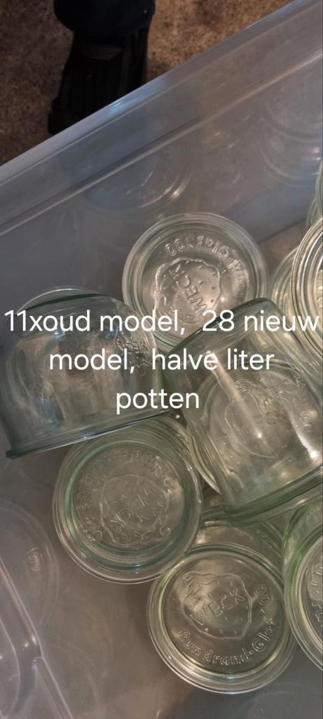 Complete weckinboedel., Huis en Inrichting, Keuken | Potten en Pannen, Gebruikt, Pot, Bus of Blik, Glas, Ophalen
