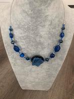 Partij 10 stuks kettingen blauw K125, Ophalen of Verzenden, Nieuw, Blauw, Overige materialen