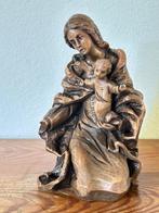 Sculptuur - Maria met kind - gesigneerd - steen, Antiek en Kunst, Ophalen of Verzenden