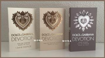 Devotion set 3 parfum samples proefjes testers monsters beschikbaar voor biedingen