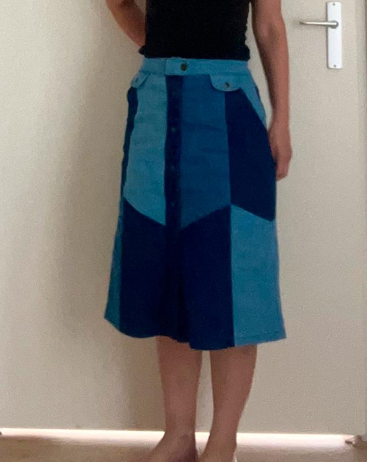Who’s that girl jeans spijkerstof rok maat: Small, Kleding | Dames, Rokken, Zo goed als nieuw, Maat 36 (S), Blauw, Onder de knie