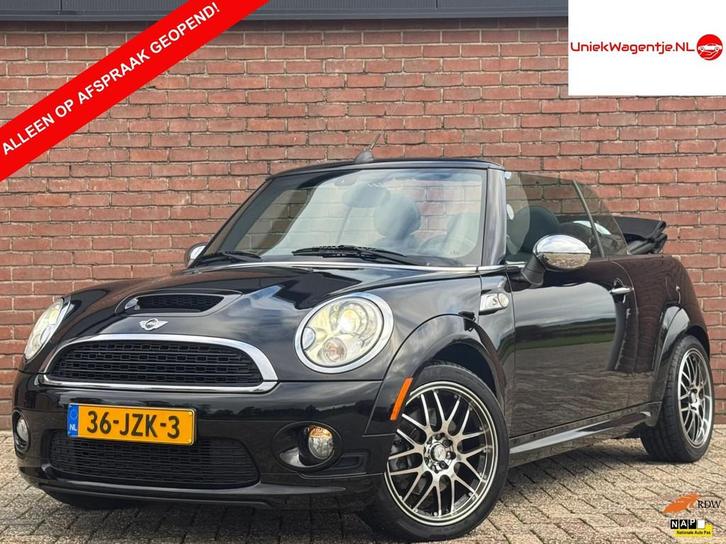 MINI Cabrio 1.6 COOPER S CHILI | NL-AUTO! | LEDER!, Auto's, Mini, Bedrijf, Te koop, Cabrio, ABS, Airbags, Airconditioning, Alarm