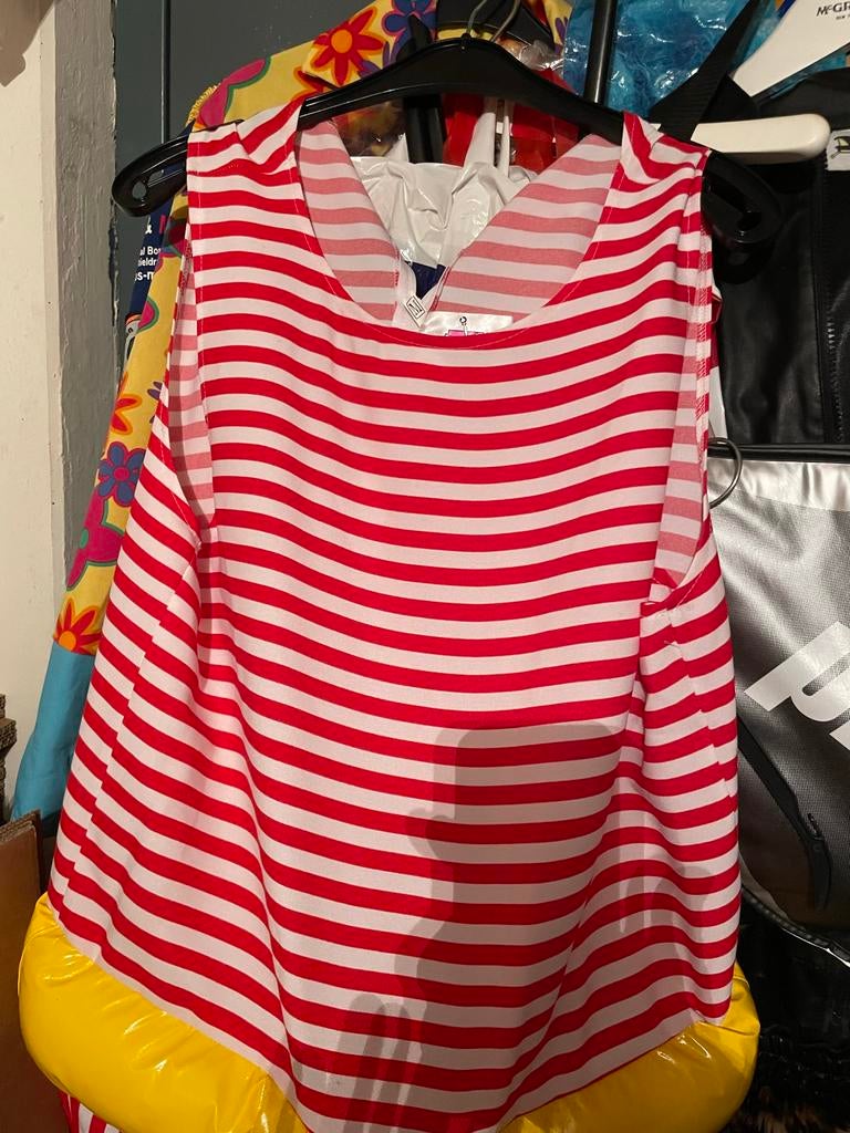 Carnaval badpak met zwembandeend, Carnaval, Onbekend, Maat 48/50 (M), Ophalen of Verzenden