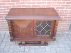 Antiek, oud theekastje, halkastje met glas in lood, Antiek en Kunst, Ophalen