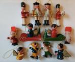 12 houten kerstfiguren, kerstballen Ertsgebergte, Erzgebirge, Antiek en Kunst, Ophalen of Verzenden