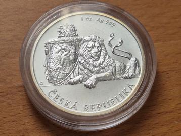 2018 Niue - 1 oz Silver Czech Lion. Zilver Bullion. beschikbaar voor biedingen