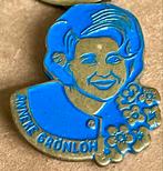 Speldje Anneke Grönloh Blauw, Verzamelen, Speldjes, Pins en Buttons, Ophalen of Verzenden, Zo goed als nieuw