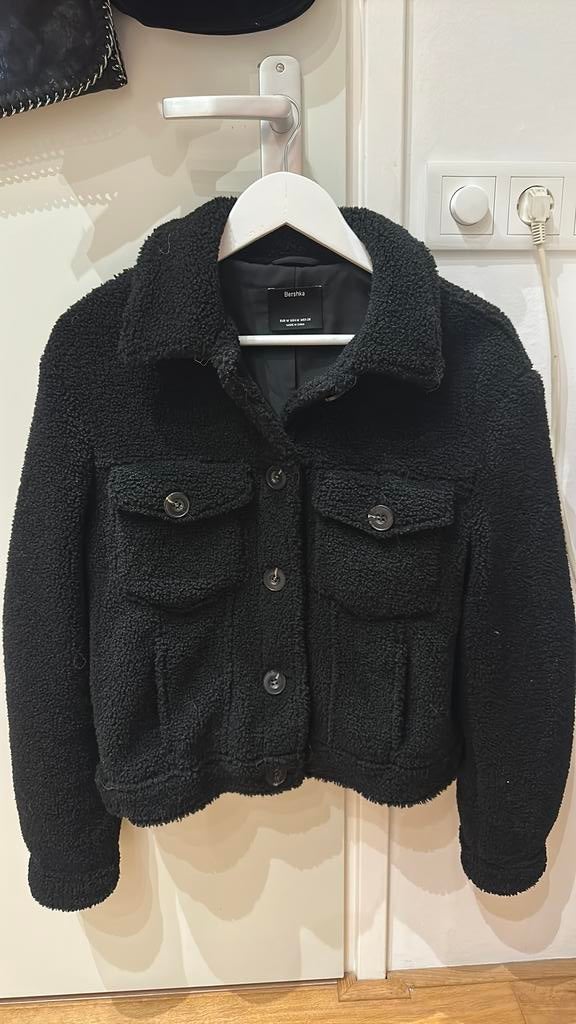 Zwart Teddy Jasje, Ophalen, Zo goed als nieuw, Zwart