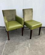 153 stuks horeca restaurant zorg stoelen groen kunstleder, Huis en Inrichting, Stoelen, Ophalen, Overige kleuren, Hout, Zo goed als nieuw