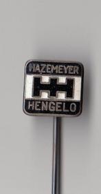Hazemeyer Hengelo Apparatenfabriek emaille speldje, Gebruikt, Niet vindbaar, Niet vindbaar, Speldje of Pin