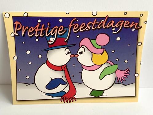 Set kerstkaarten “Sneeuwpopjes”, Hobby en Vrije tijd, Kaarten | Zelfgemaakt, Nieuw, Kerst, Ophalen of Verzenden
