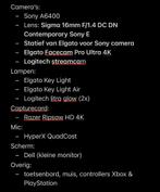 Stream benodigdheden! Game accessoires - controllers etc, Ophalen of Verzenden, Zo goed als nieuw