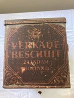 Oud Verkade Beschuitblik - Vintage Decoratie, Antiek en Kunst, Ophalen