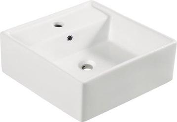Wiesbaden Wastafel Larx - 41x41x15 cm - Wit beschikbaar voor biedingen
