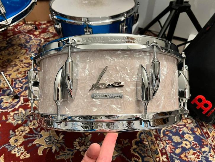 Sonor Vintage series snare 14x5,75 SQ2, Muziek en Instrumenten, Drumstellen en Slagwerk, Zo goed als nieuw, Sonor, Ophalen of Verzenden