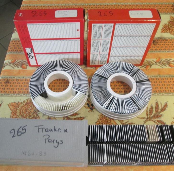 265 oude Dia's van Frankrijk en Parijs - 1980-83, Verzamelen, Foto's en Prenten, Zo goed als nieuw, Foto, Buitenland, 1980 tot heden