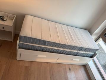 IKEA BRIMNES BEDBANK UITSCHUIFBAAR - WIT - afbeelding 1