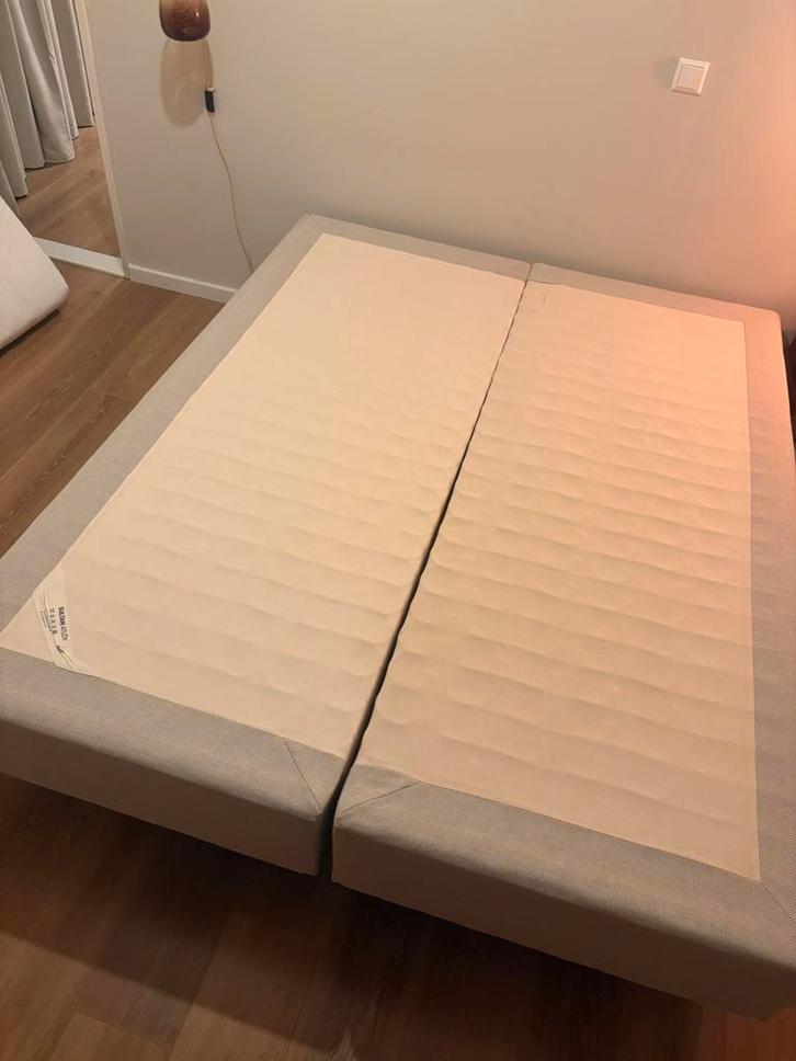 IKEA Espevar boxspring 160x200. Teab, Huis en Inrichting, Slaapkamer | Boxsprings, Zo goed als nieuw, 160 cm, 200 cm, Tweepersoons