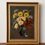 Jan Kelderman (1914-1990) - Bloemstilleven schilderij, Ophalen of Verzenden