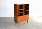 vintage boekenkast | buffetkast | jaren 60 | Deens, Gebruikt, ., Glas, Ophalen of Verzenden