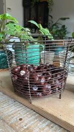 Frans fil de fer mandje met hengsel, Antiek en Kunst, Curiosa en Brocante, Ophalen of Verzenden