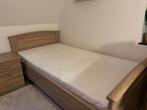 Eenpersoonsbed incl matras en kastje, elektr. verstelbaar, Huis en Inrichting, Slaapkamer | Bedden, Ophalen, Eenpersoons, Beige