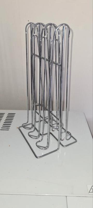 Chromen espresso cuphouder – voor o.a. Nespresso cups  beschikbaar voor biedingen