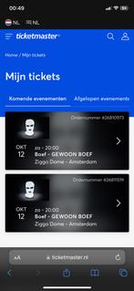 2 kaartjes boef, Tickets en Kaartjes, Twee personen