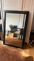 Facet spiegel zwart marmer detail, Huis en Inrichting, Woonaccessoires | Spiegels, 75 tot 100 cm, 100 tot 150 cm, Gebruikt, Rechthoekig